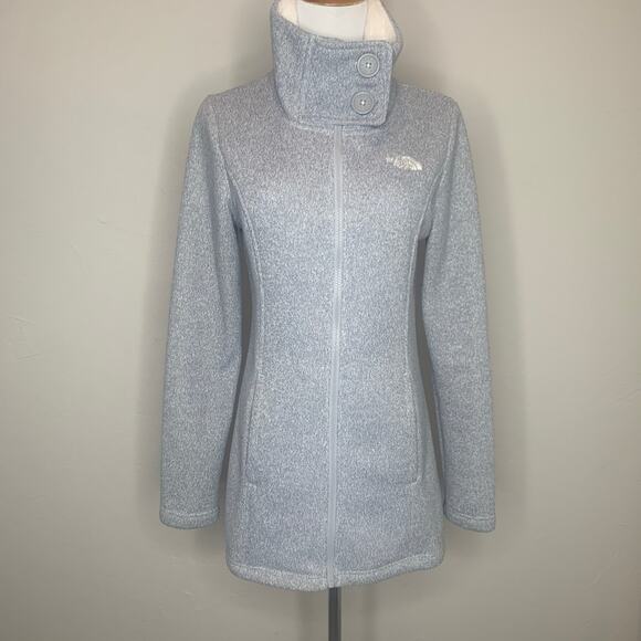 the North Face  Caroluna Fleece Jacket  Sz Small Gray Soft - Picture 1 of 12